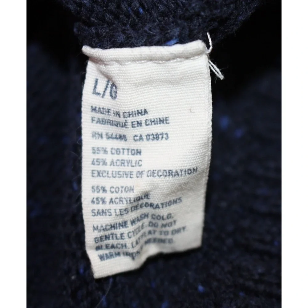American Eagle Outfitters Sweater Large Elbow Patch Athletic Fit Mens Pullover